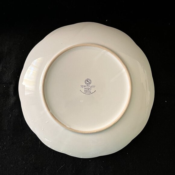 Holiday Poinsettia Flower Serving/Dinner Plate By: Spectrum Designz - Picture 6 of 7